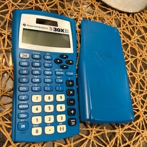 Texas Instruments TI-30XIIS Blue Calculator with Cover
